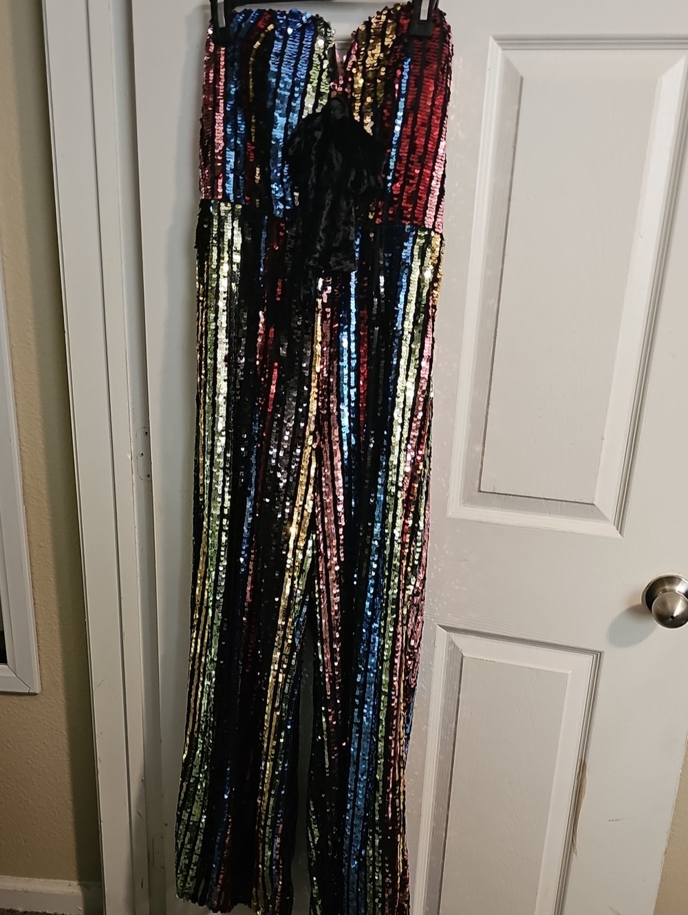 Sequin Stripe Maxi Skirt - Multicolor